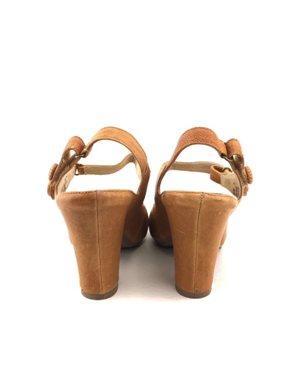 Miz Mooz Jillian Tan Leather Medium Heel Pumps 7.5